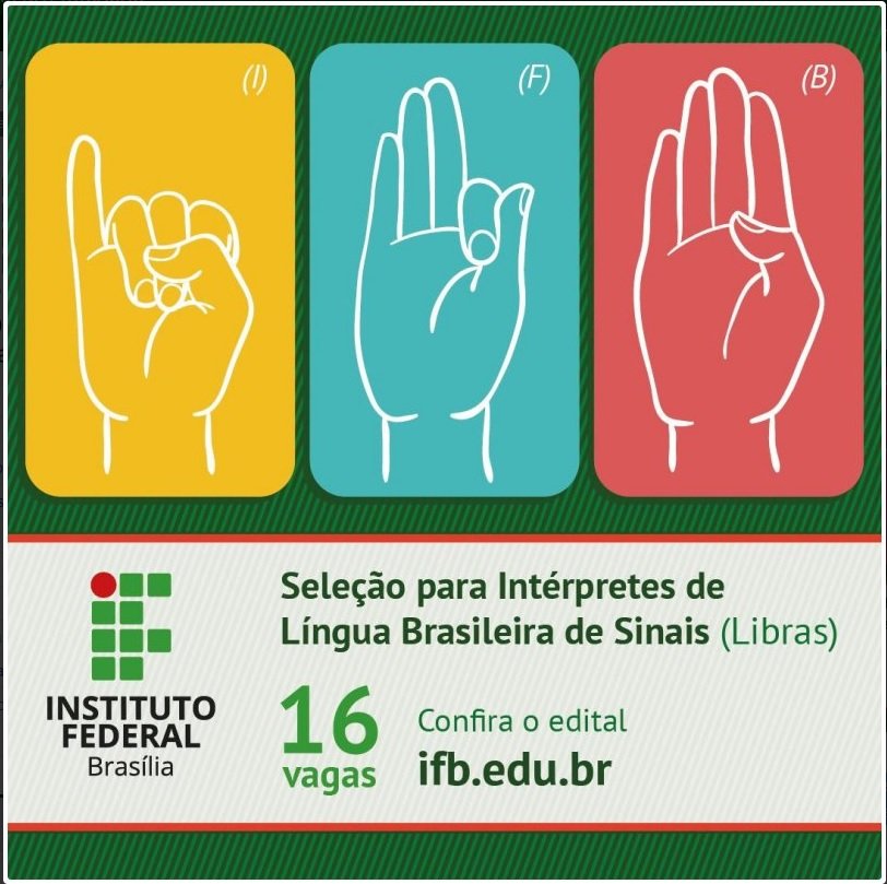 Ifb Publica Edital De Processo Seletivo Para Intérprete De Libras